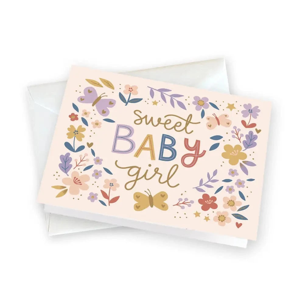 Gift Enclosures - Baby Girl Flowers Gina B Designs Lil Tulips