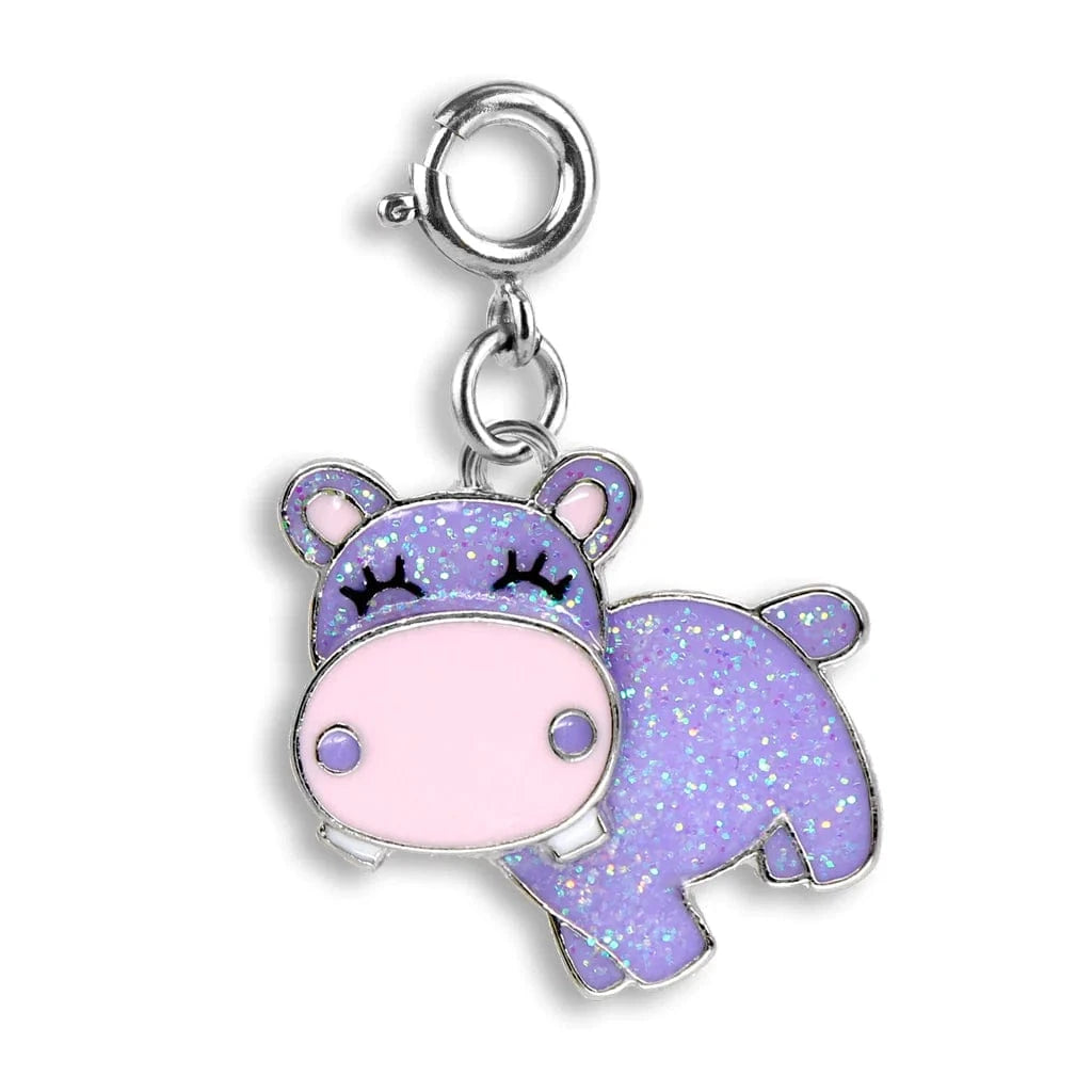Glitter Swivel Hippo Charm Charm It! Bracelets Lil Tulips