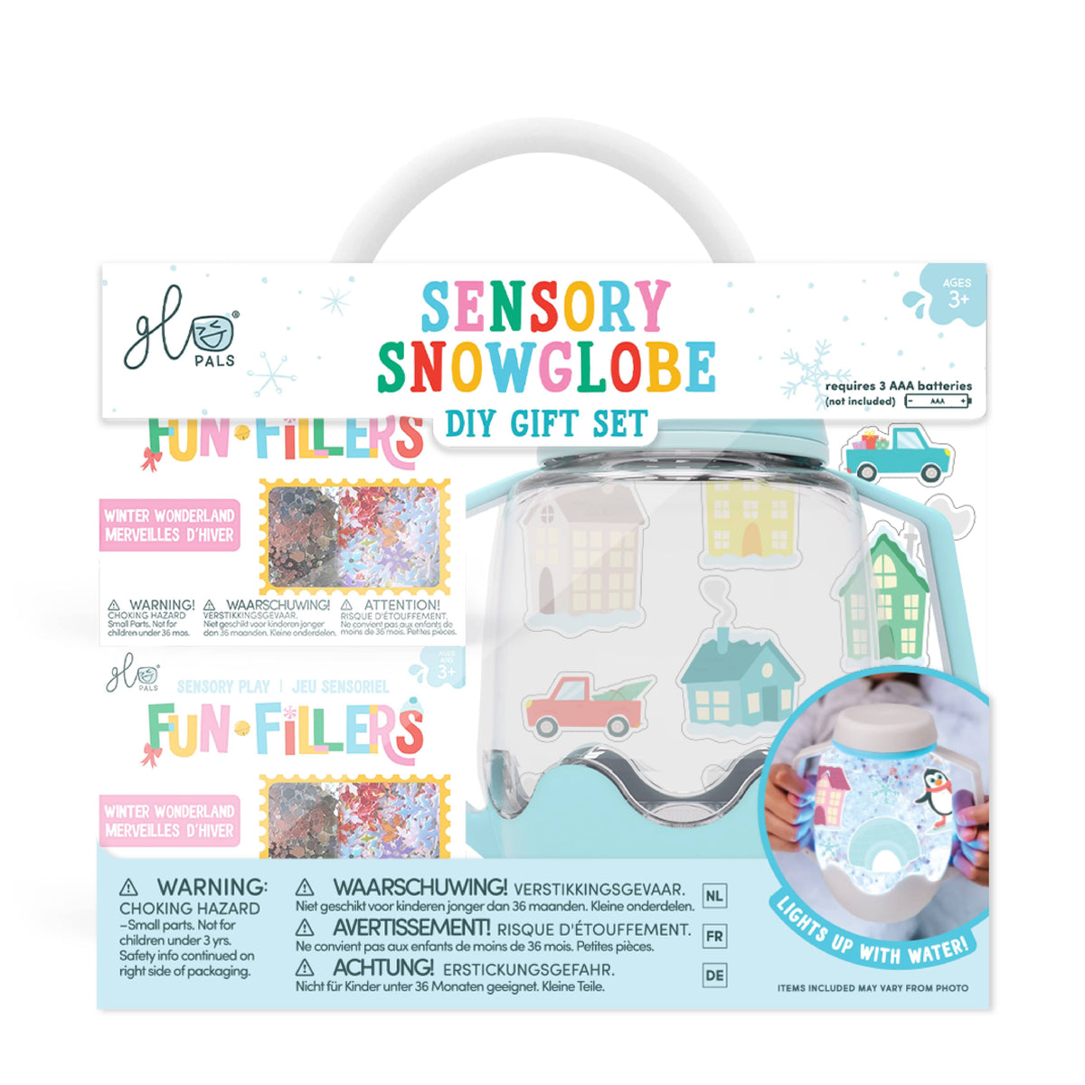 Glo Pals Sensory Snowglobe DIY Gift Set - Frosty Blue Glo Pals Lil Tulips