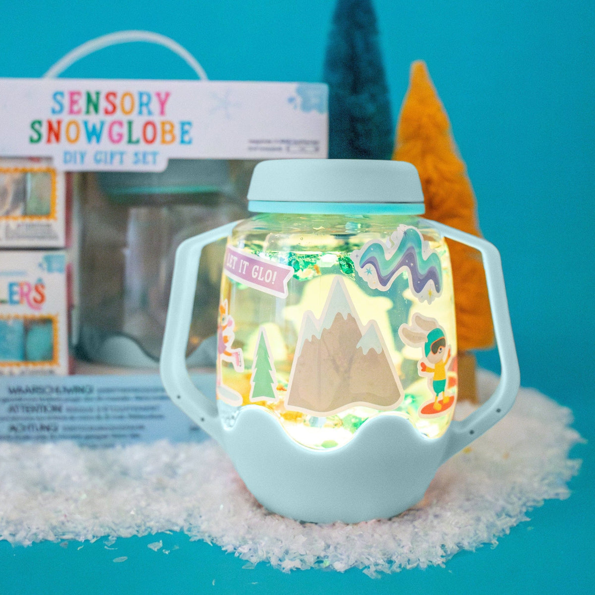 Glo Pals Sensory Snowglobe DIY Gift Set - Frosty Blue Glo Pals Lil Tulips