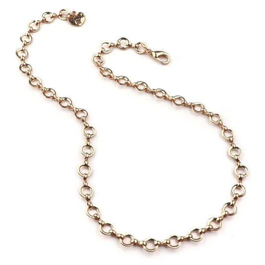 Gold Chain Choker Necklace Charm It! Lil Tulips