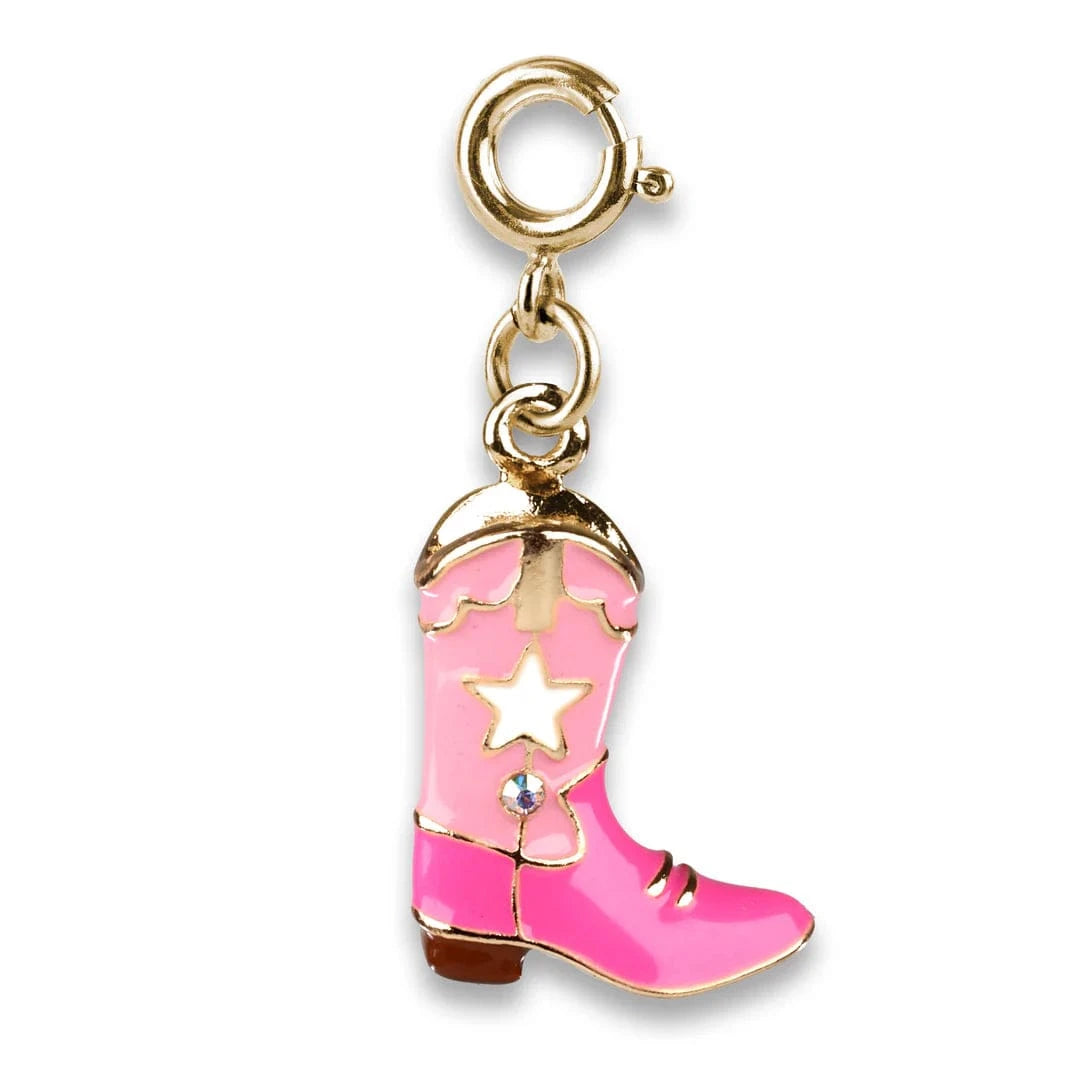 Gold Cowboy Boot Charm Charm It! Lil Tulips