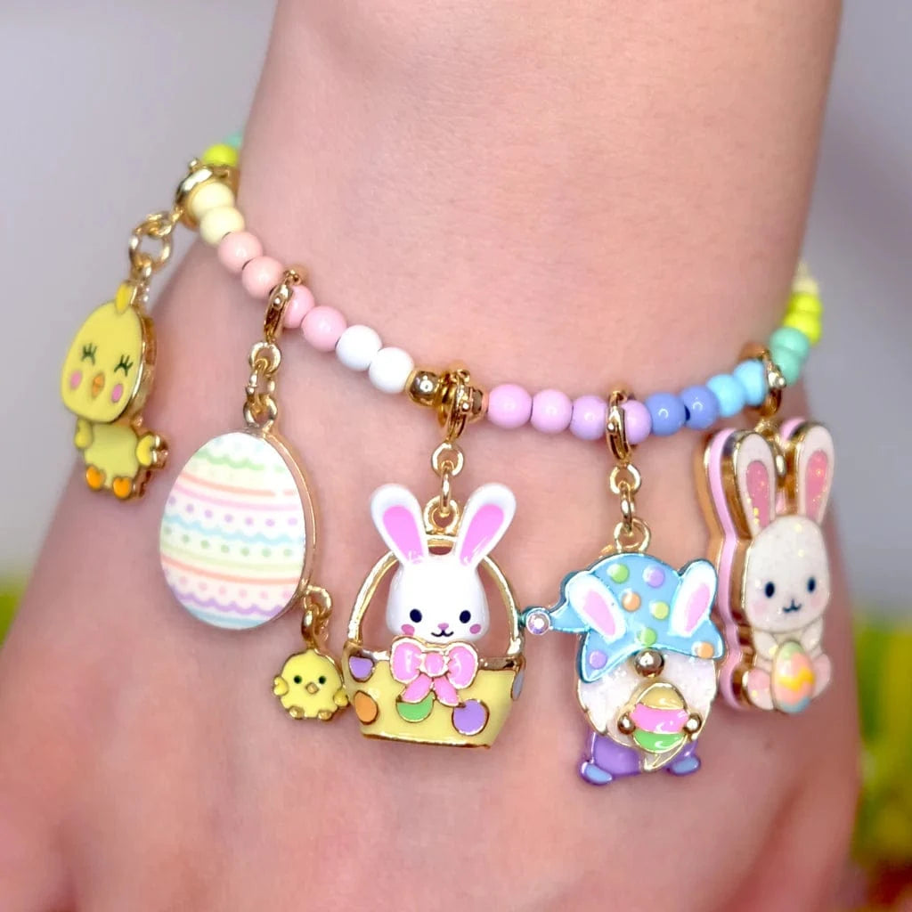 Gold Easter Bunny Basket Charm* Charm It! Final Sale Lil Tulips