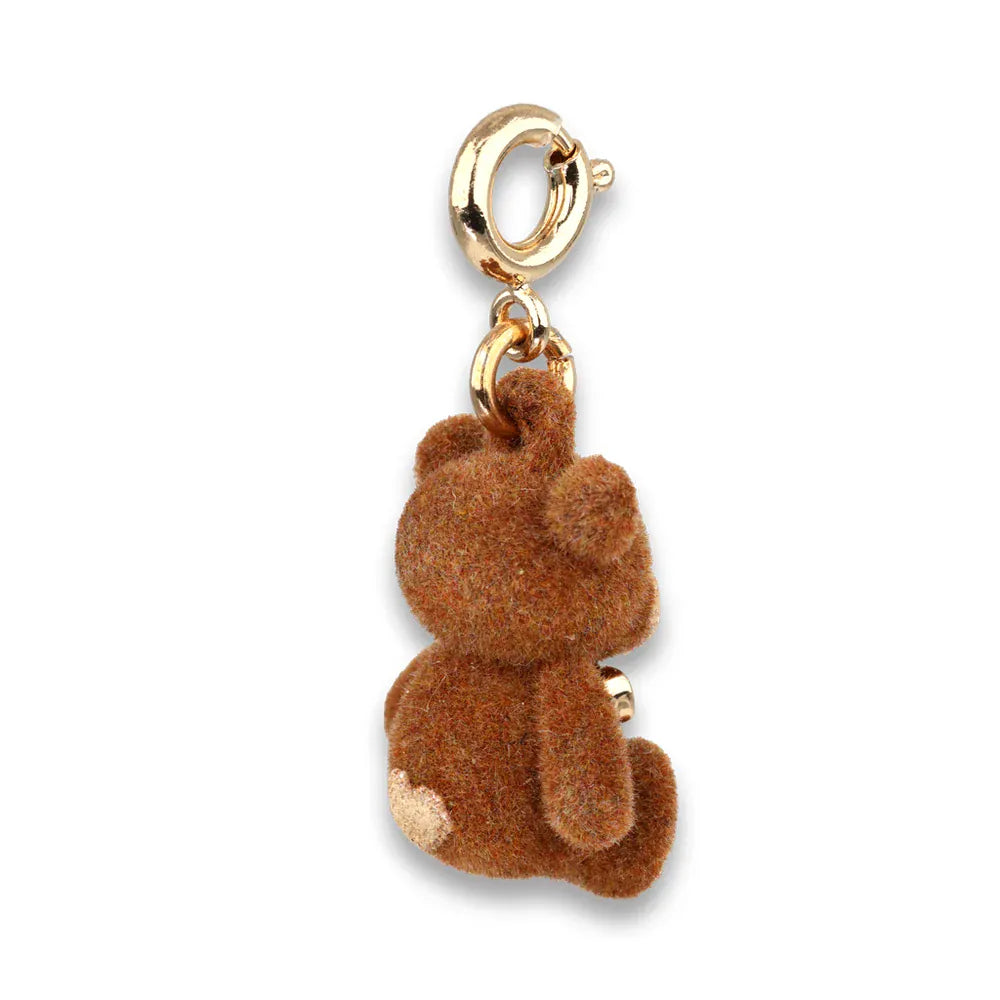 Gold Fuzzy Bear Charm Charm It! Lil Tulips