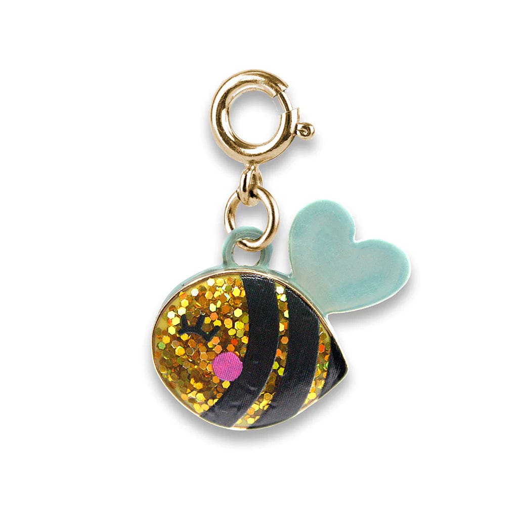 Gold Glitter Bee Charm Charm It! Bracelets Lil Tulips