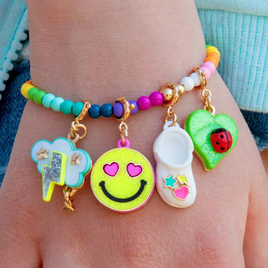 Gold Glitter Little Ladybug Charm Charm It! Bracelets Lil Tulips