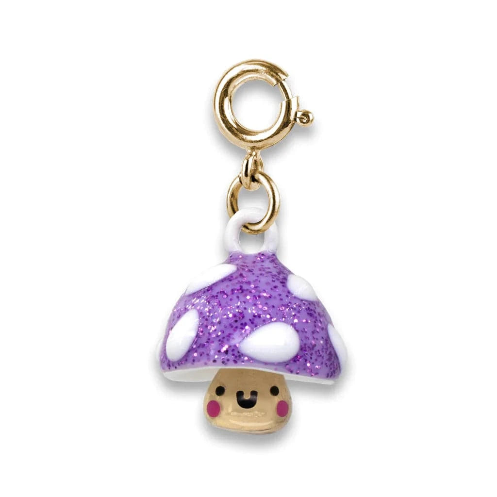 Gold Glitter Mushroom Charm Charm It! Bracelets Lil Tulips