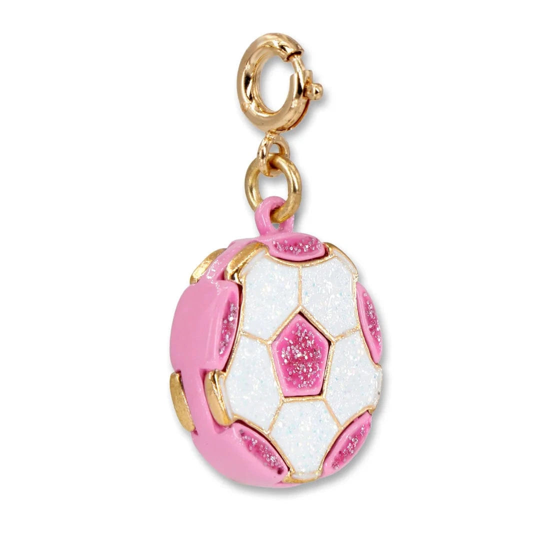 Gold Glitter Soccer Ball Charm Charm It! Bracelets Lil Tulips