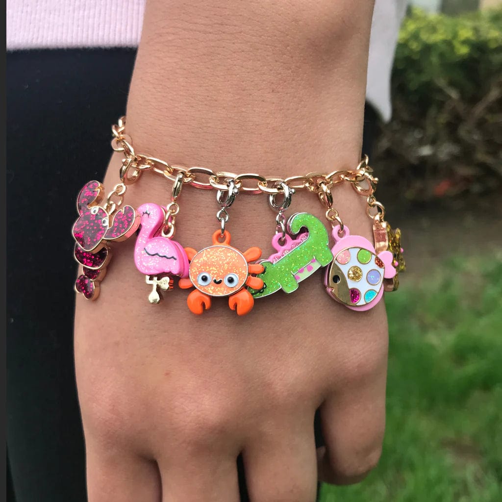 Gold Glitter Tropical Fish Charm Charm It! Bracelets Lil Tulips