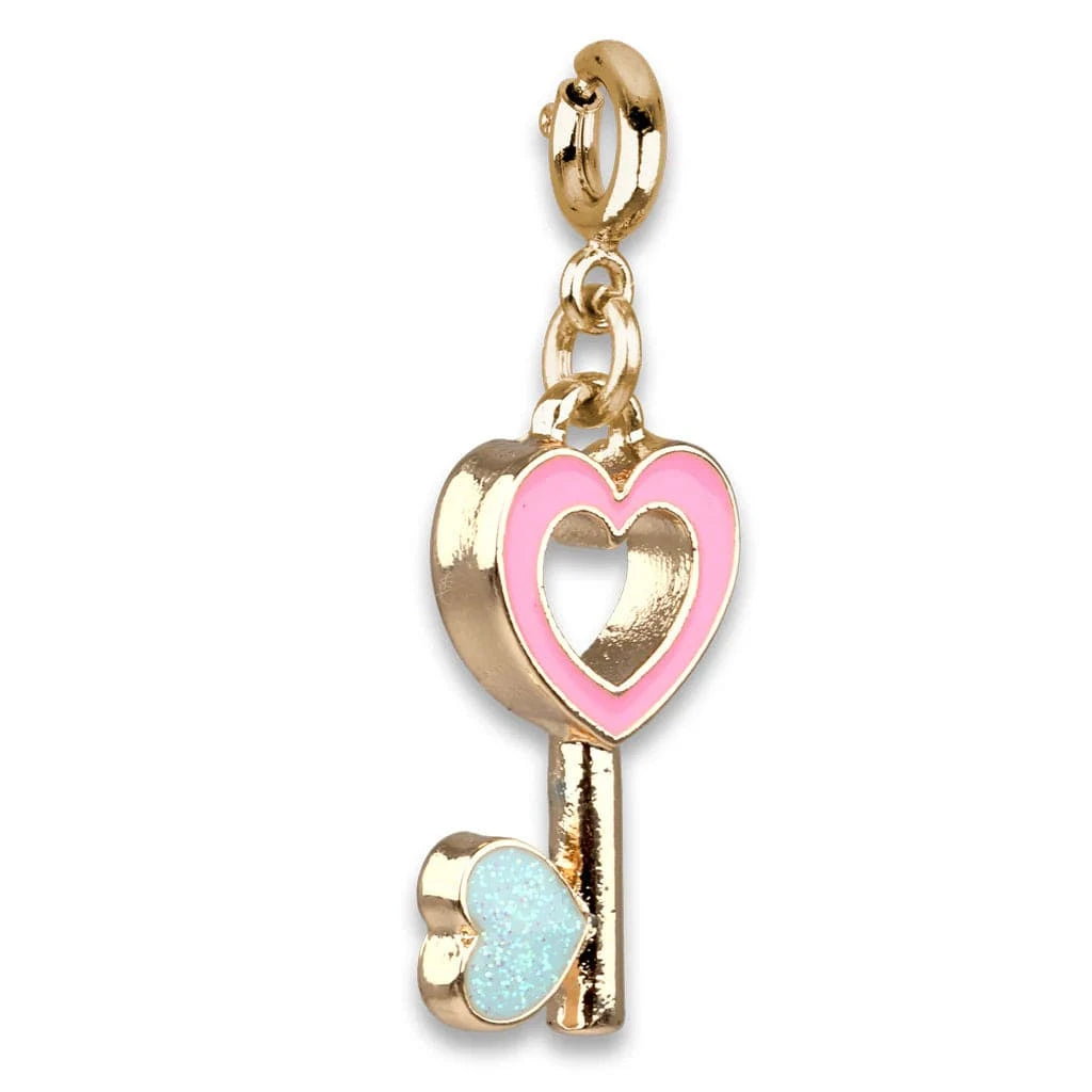 Gold Heart Key Charm Charm It! Bracelets Lil Tulips