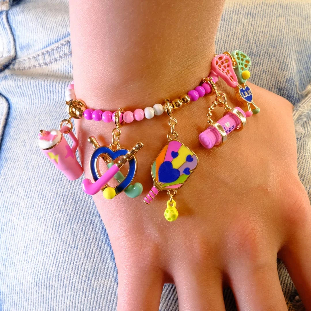 Gold Pickleball Charm Charm It! Bracelets Lil Tulips