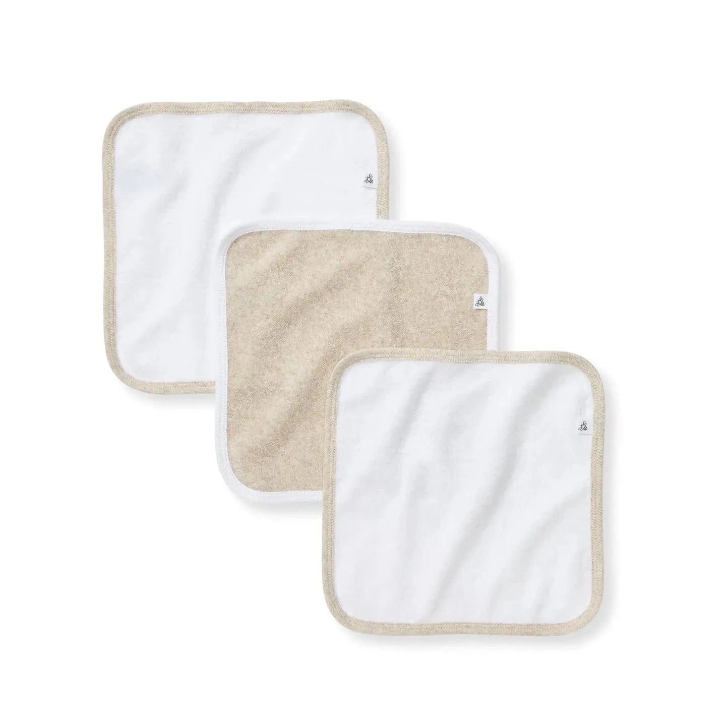 Golden Bee Knit Terry Washcloths 3 Pack Burt's Bees Baby Lil Tulips