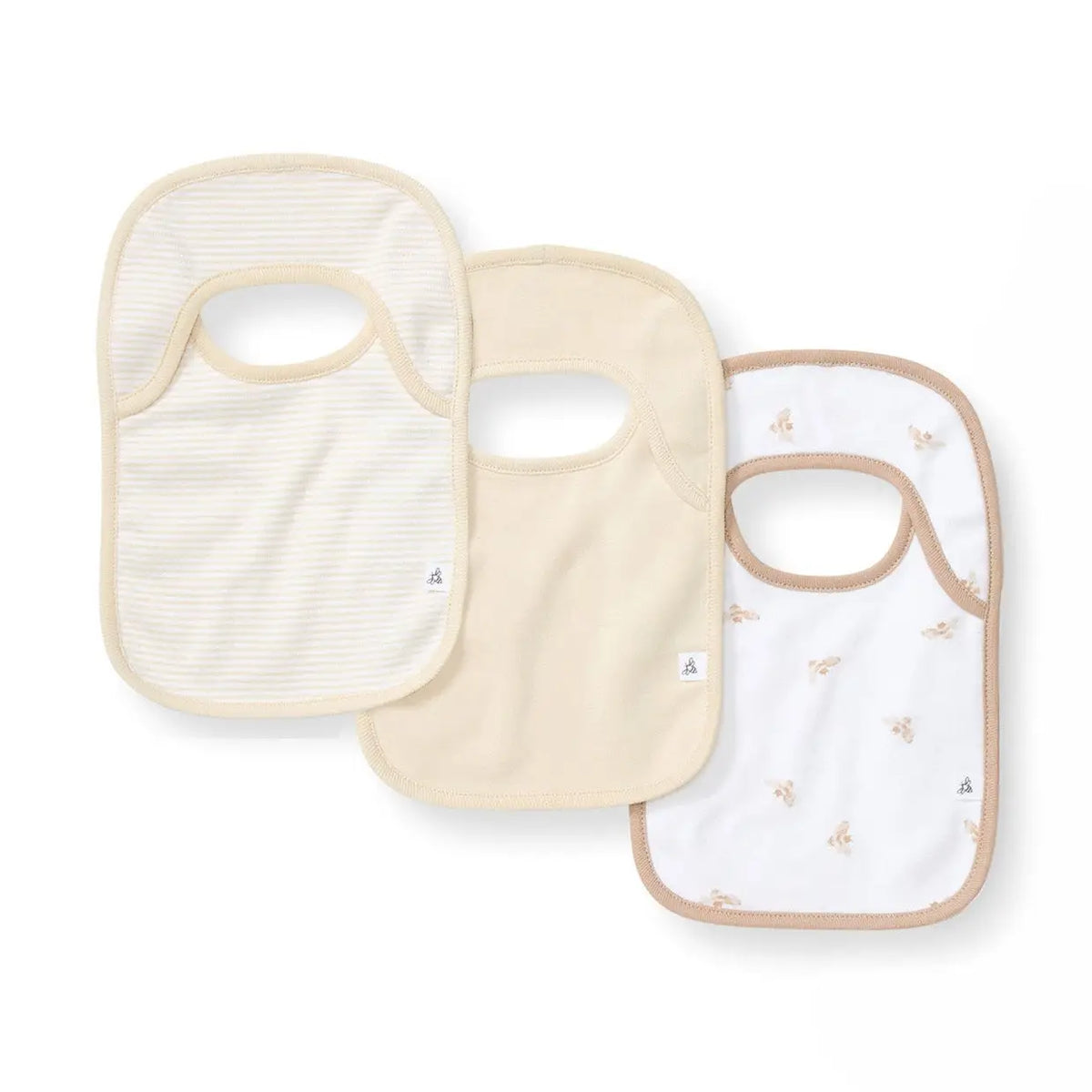 Golden Bee Organic Cotton Bibs Pack of 3 Burt's Bees Baby Lil Tulips