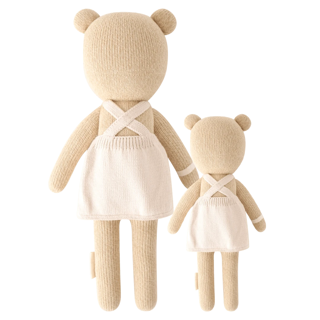 Goldie the Honey Bear Hand-Knit Doll cuddle+kind Lil Tulips