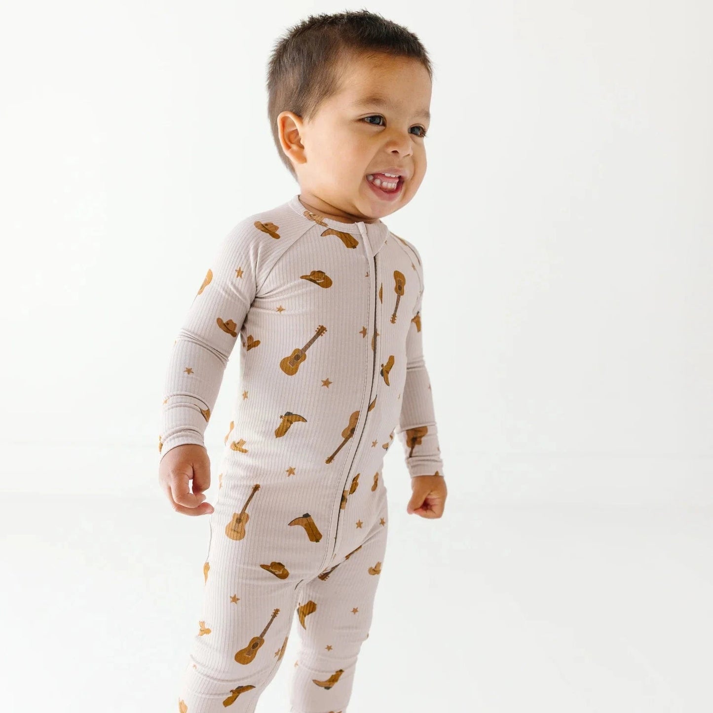 Gone Country Small Ribbed Zip Romper Brave Little Ones Lil Tulips