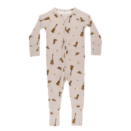 Gone Country Small Ribbed Zip Romper Brave Little Ones Lil Tulips