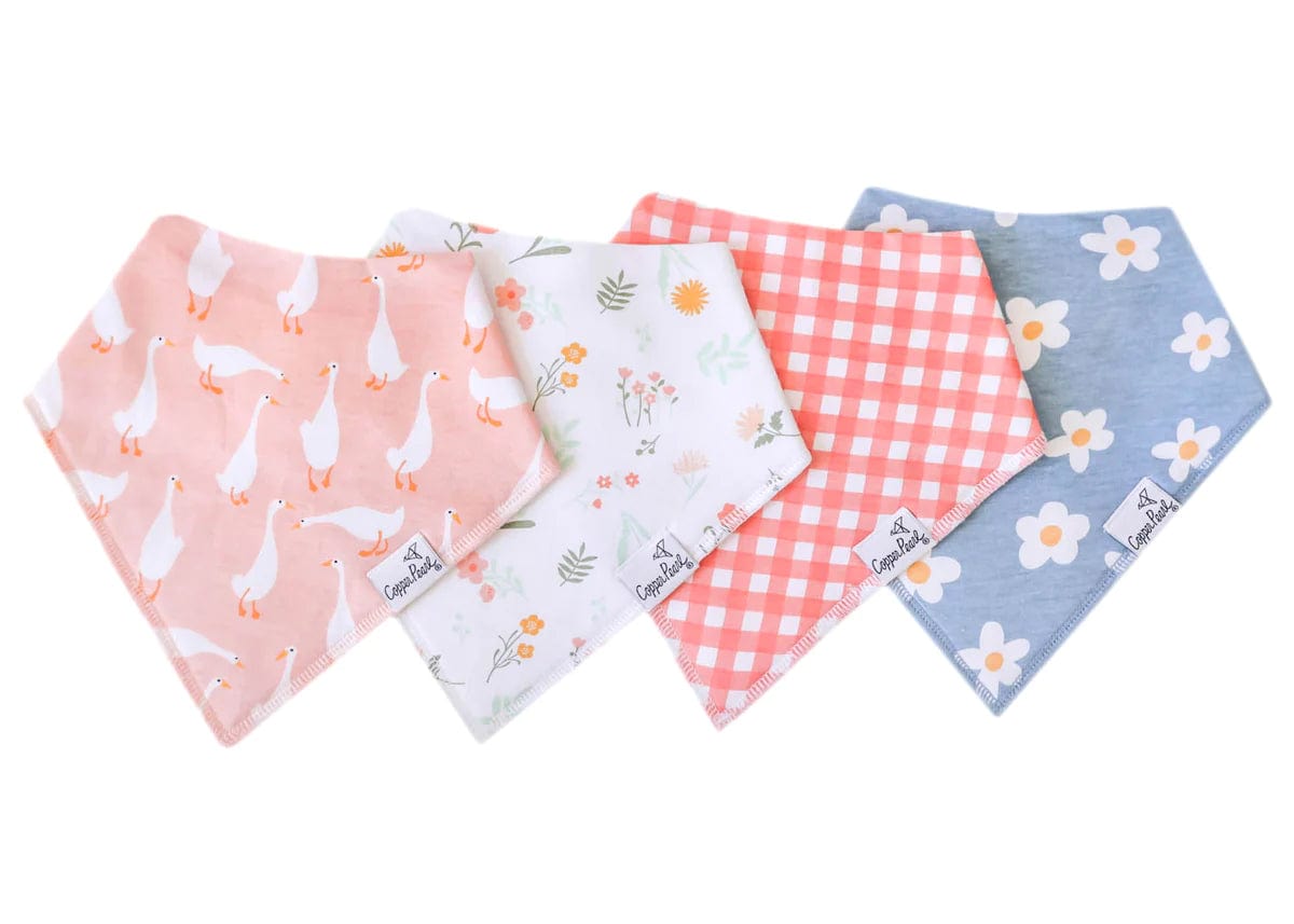 Goosie Baby Bandana Bib Set Copper Pearl Lil Tulips