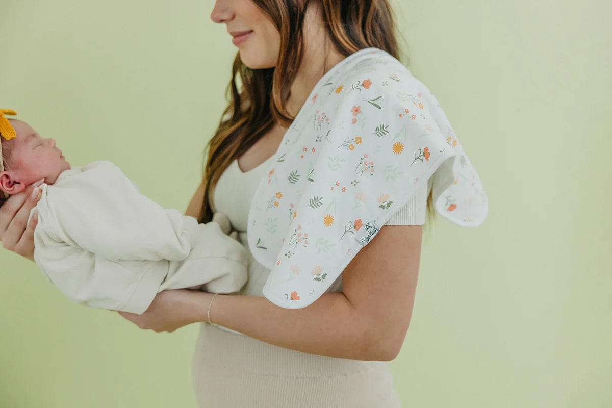Goosie Burp Cloth Set Copper Pearl Lil Tulips