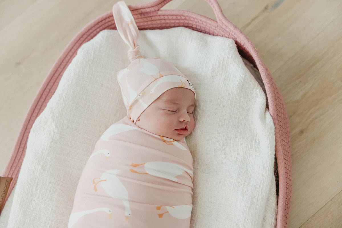 Goosie Knit Swaddle Blanket Copper Pearl Lil Tulips