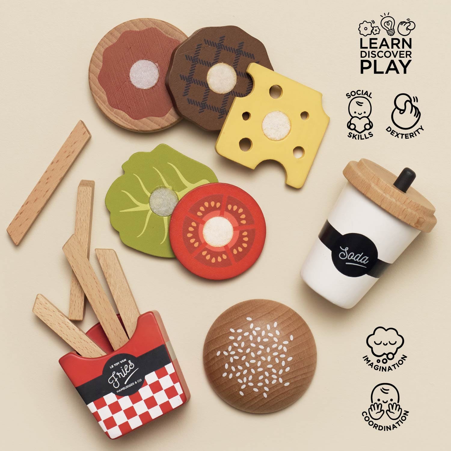 Gourmet Hamburger Set Le Toy Van Lil Tulips