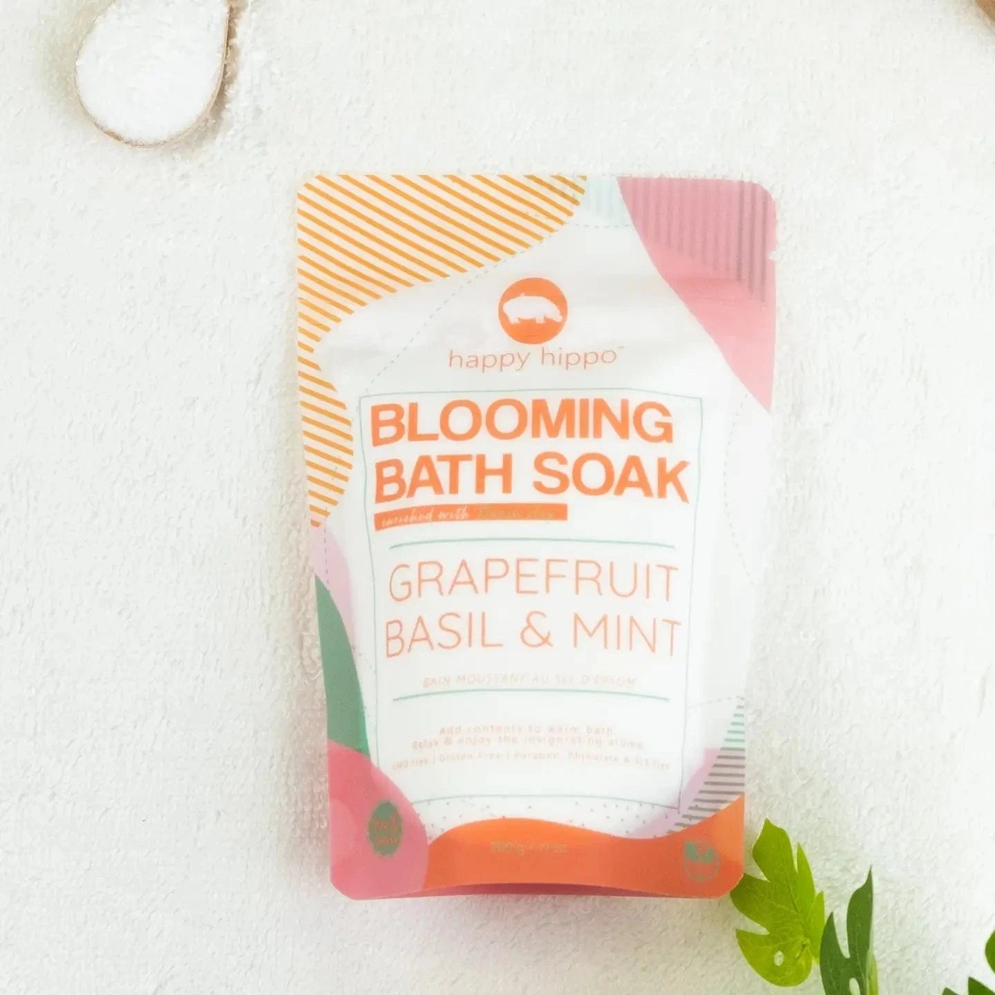 Grapefruit Basil & Mint - Blooming Bath Soak 200g Happy Hippo Bath Lil Tulips