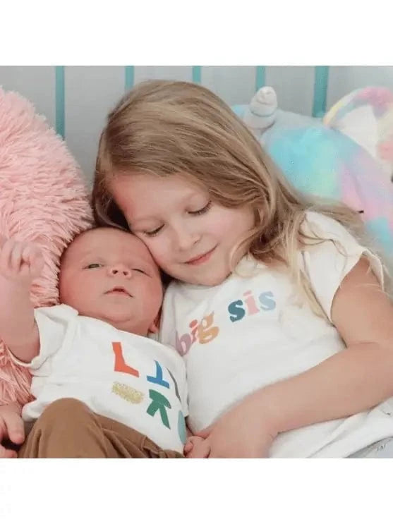 Graphic Tee | Big Sis Finn + Emma Baby & Toddler Clothing Lil Tulips