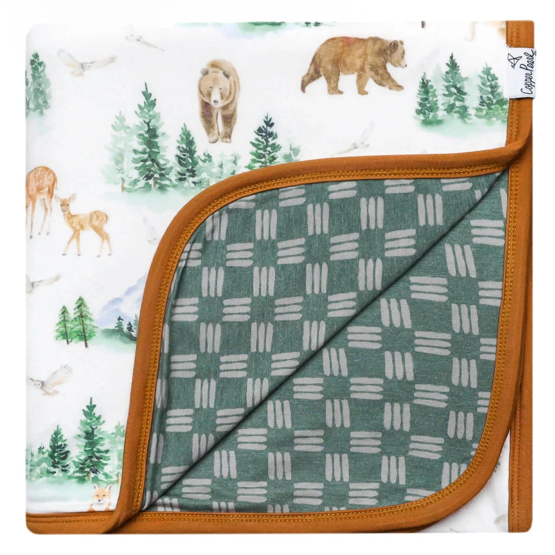 Grayson 3-Layer Stretchy Quilt Copper Pearl Lil Tulips