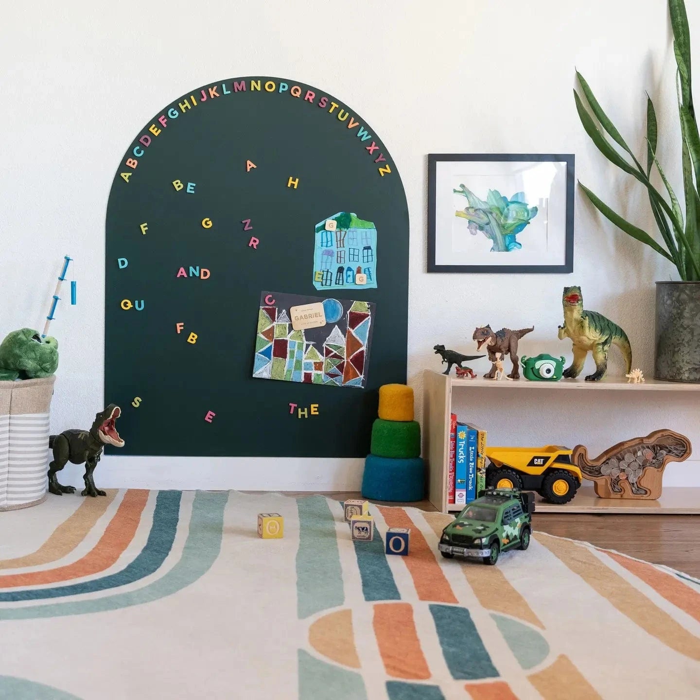 Green Magnetic Arch Wall Decal The Type Set Co. Lil Tulips