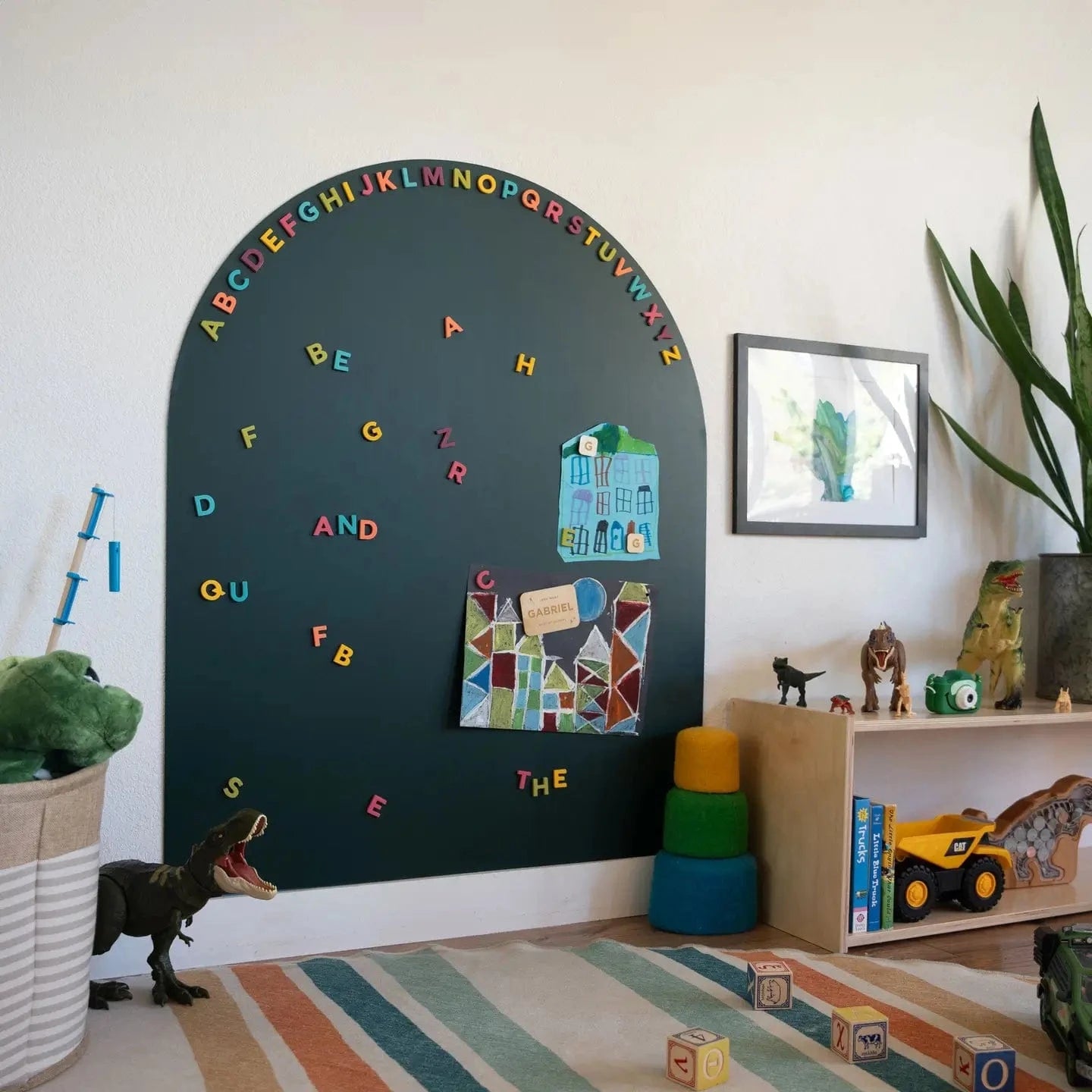 Green Magnetic Arch Wall Decal The Type Set Co. Lil Tulips