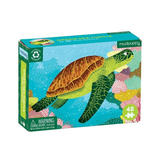 Green Sea Turtle 48 Piece Mini Puzzle Chronicle Books Lil Tulips