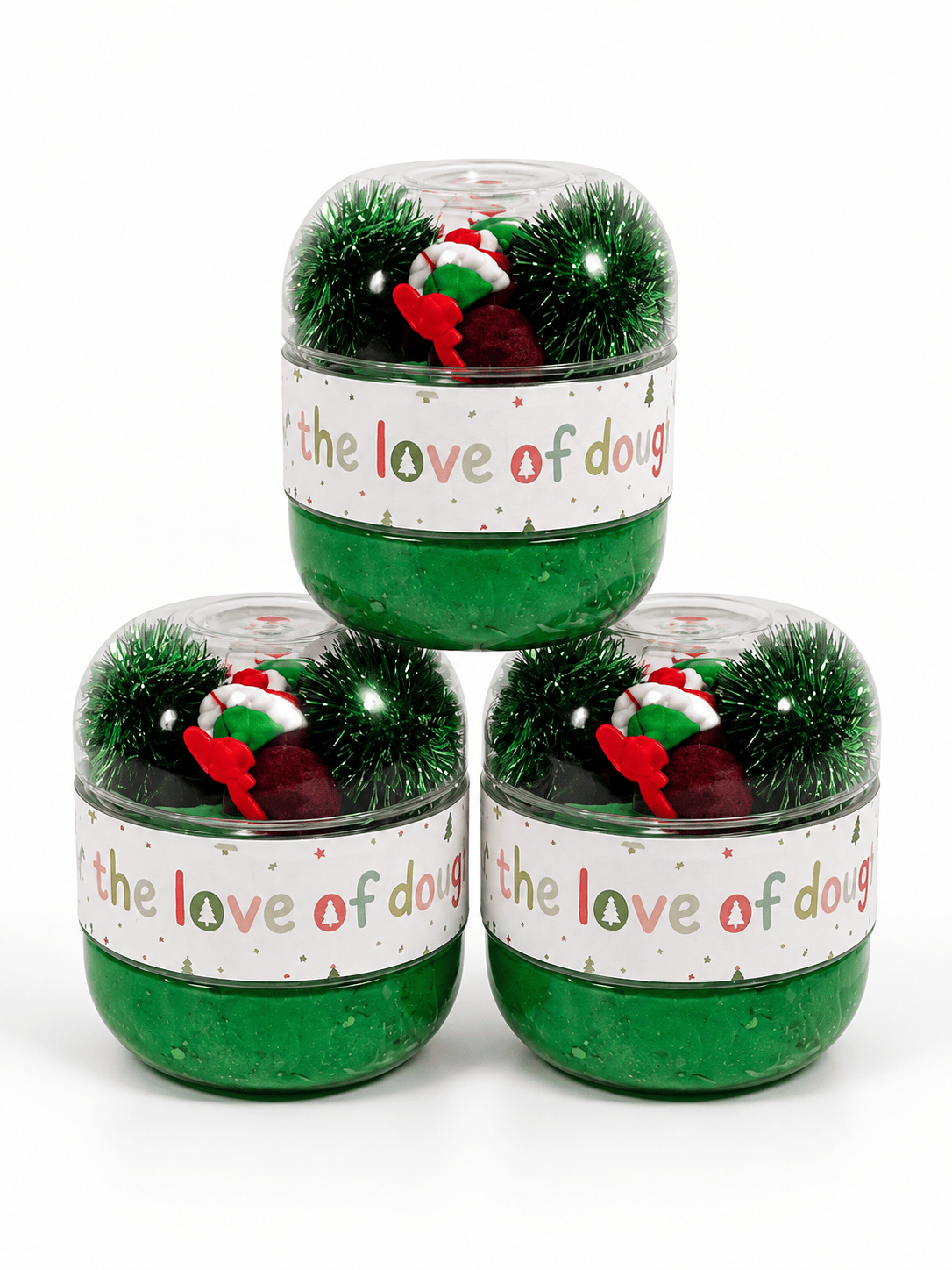 Grinch Mini Double Jar For the Love of Dough Co. Lil Tulips
