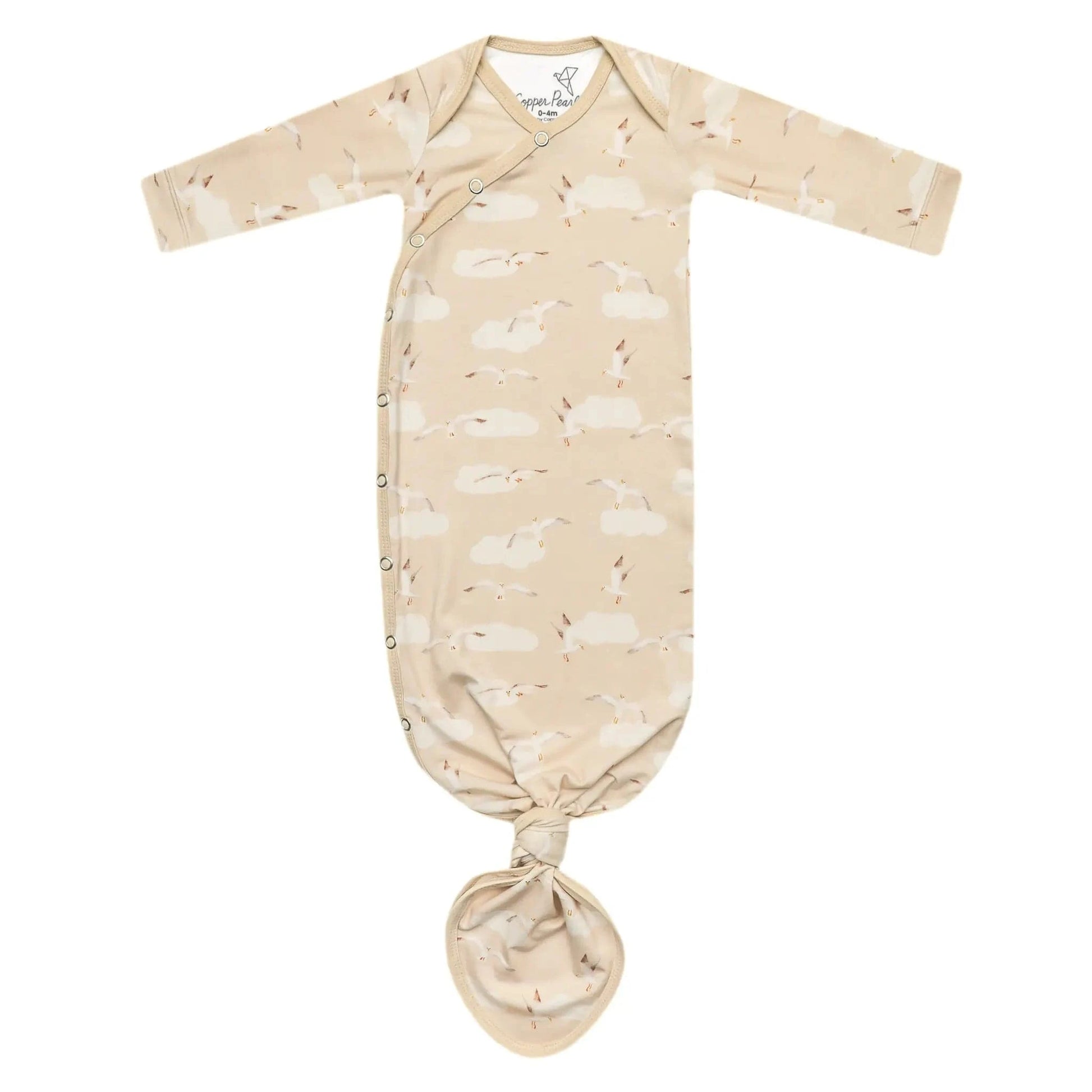 Gully Newborn Knotted Gown Copper Pearl Lil Tulips