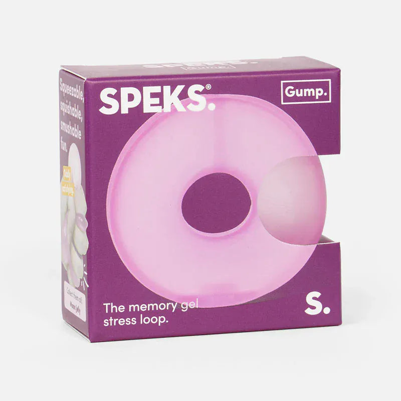 Gump Memory Gel Stress Loop - Moon Jelly Speks Lil Tulips