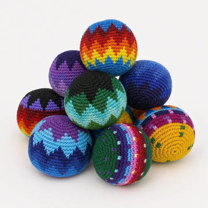 Handcrafted Multicolor Hacky Sack Stress Ball Lumily Lil Tulips