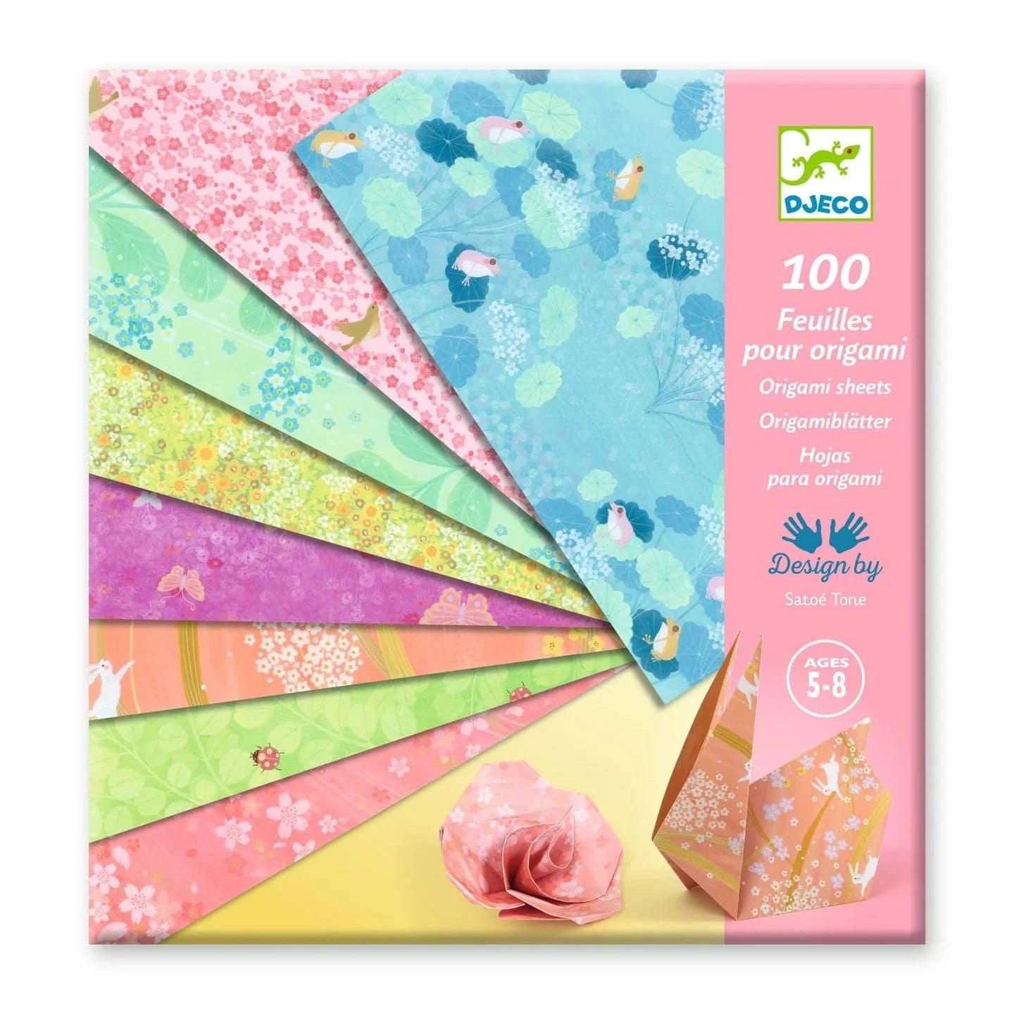 Haru Origami Paper Craft Kit Djeco Lil Tulips