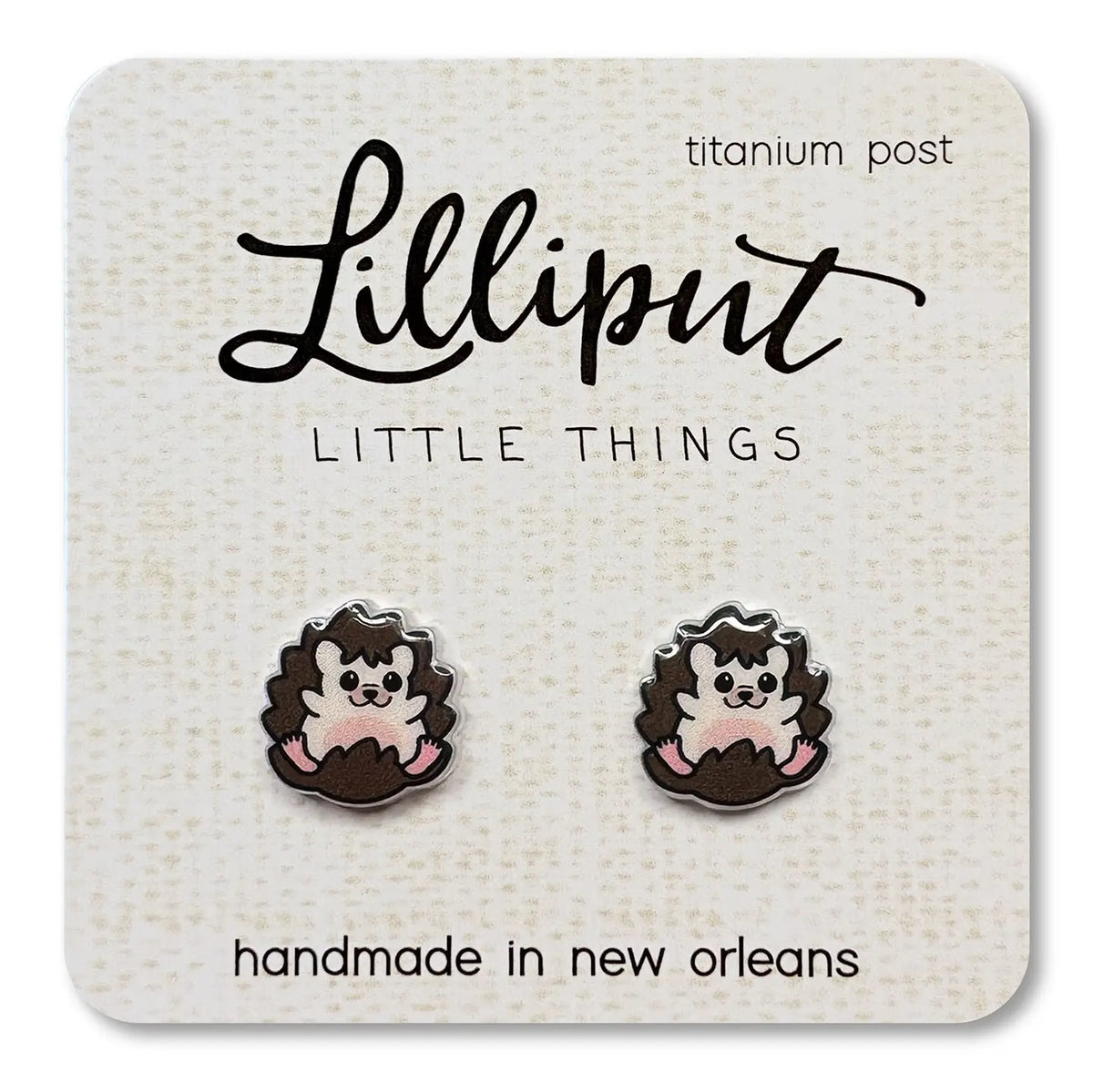 Hedgehog Earrings Lilliput Little Things Lil Tulips