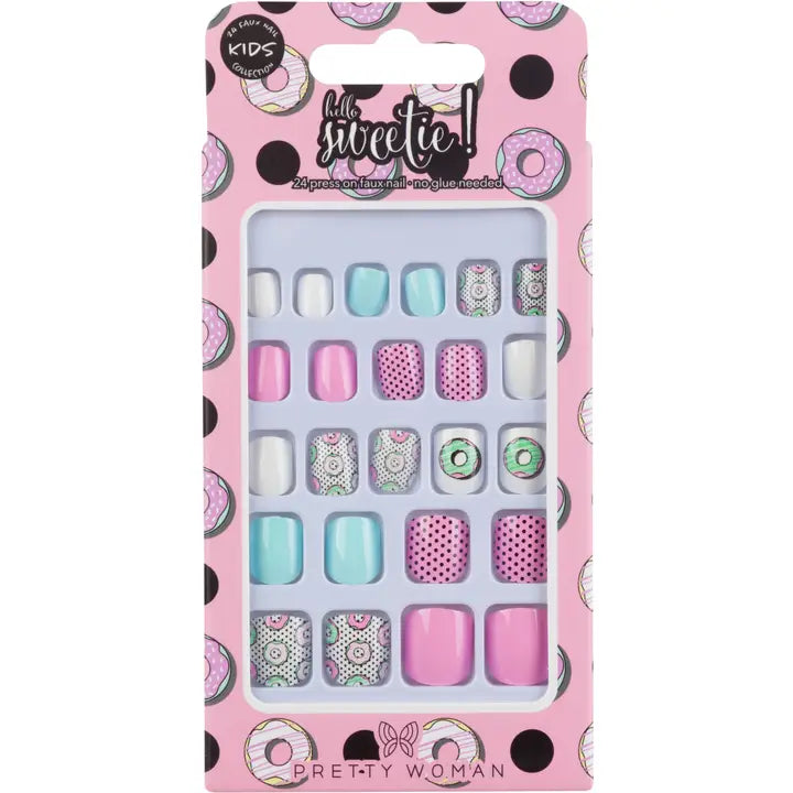 Hello Sweetie Kids Press On Nails Pretty Woman Lil Tulips