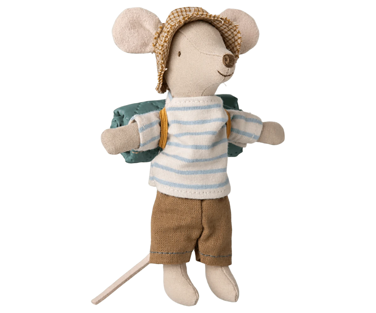 Hiker mouse, Big brother - Stripes Maileg Lil Tulips