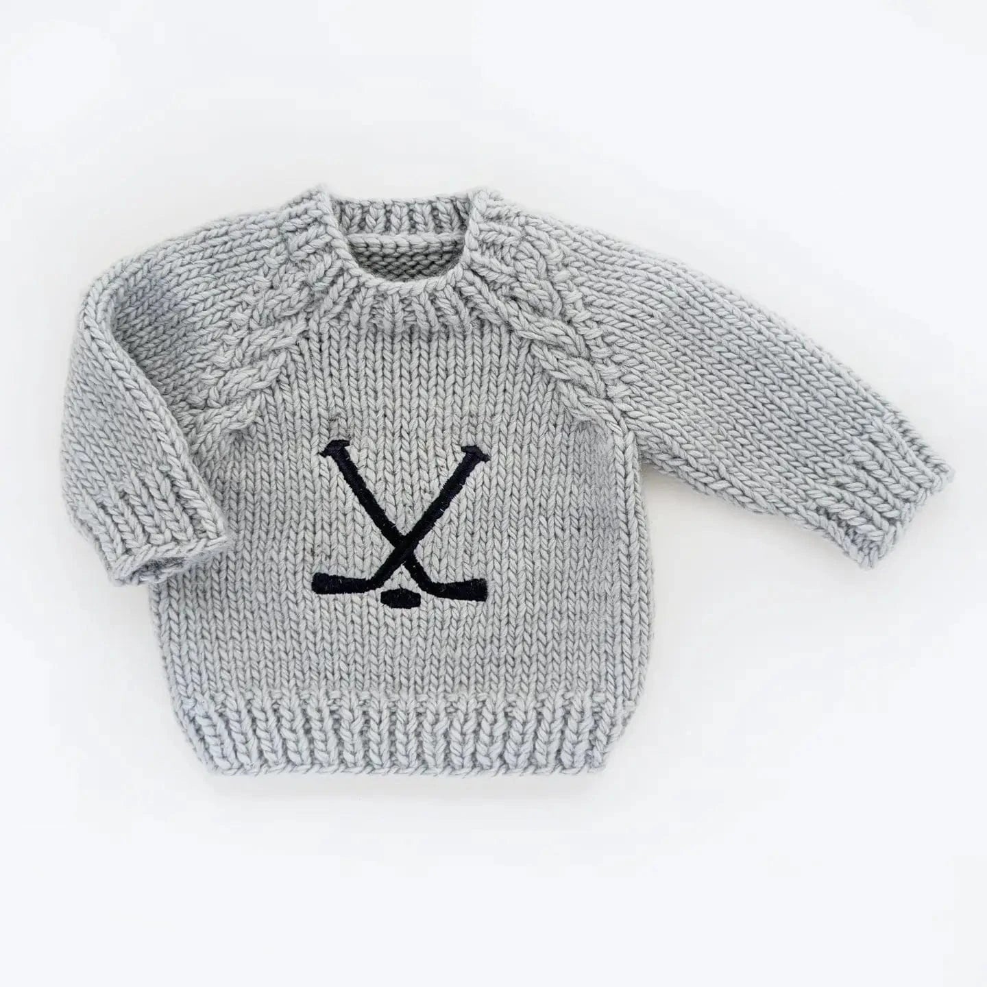 Hockey Knit Pullover Sweater Huggalugs Lil Tulips