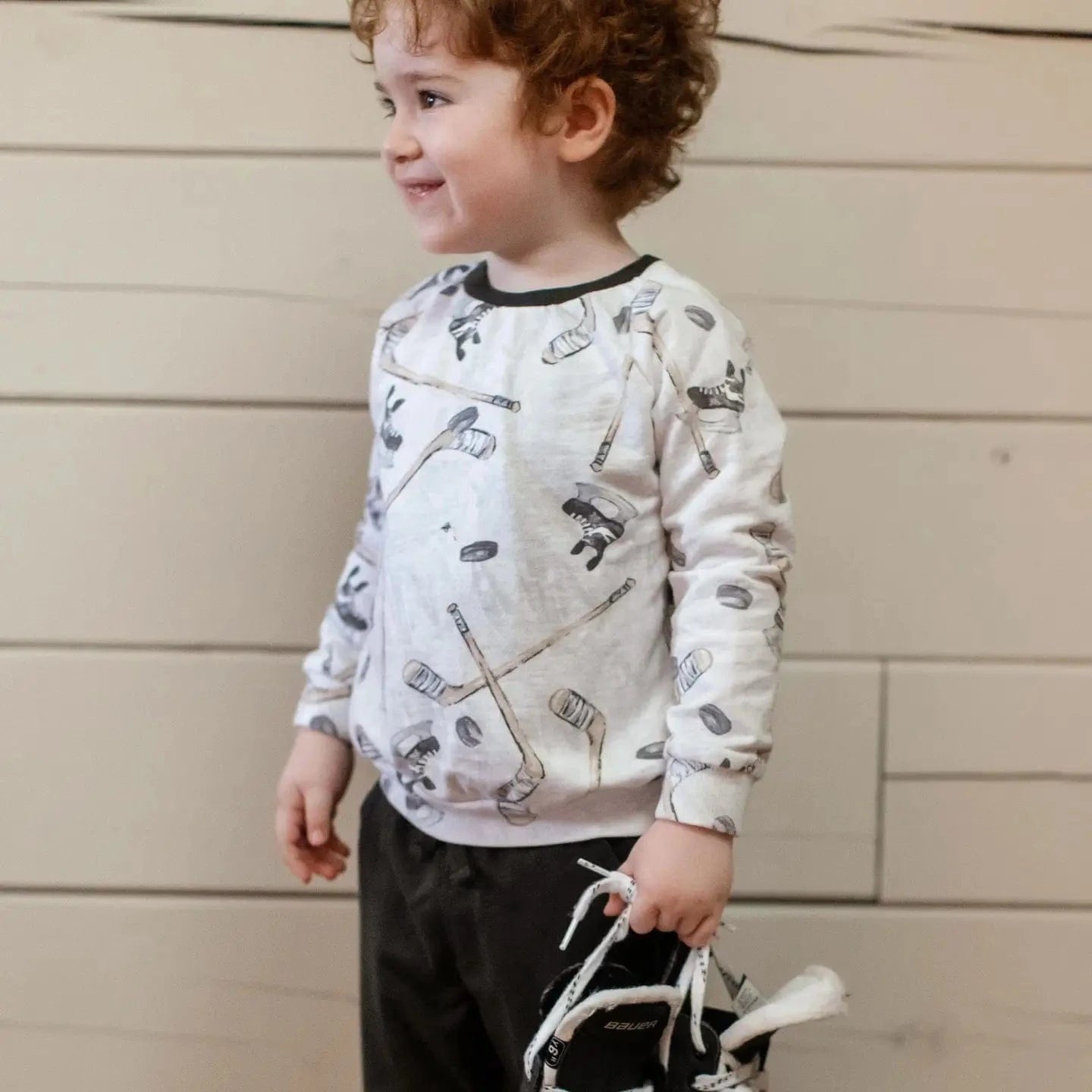 Hockey Season Sweatshirt & Pants Organic Cotton Set Burt's Bees Baby Lil Tulips