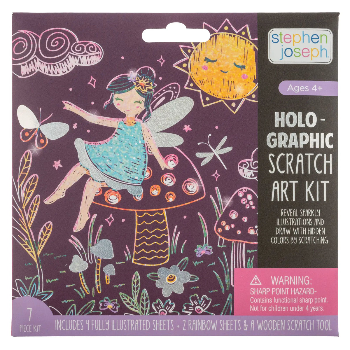 Holographic Scratch Art - Fairy Stephen Joseph Gifts Lil Tulips