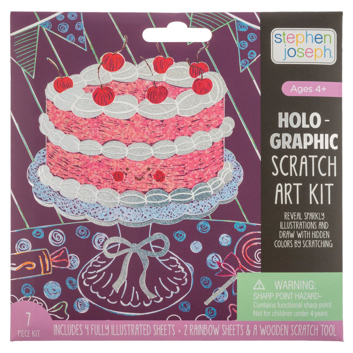 Holographic Scratch Art - Sweets Stephen Joseph Gifts Lil Tulips