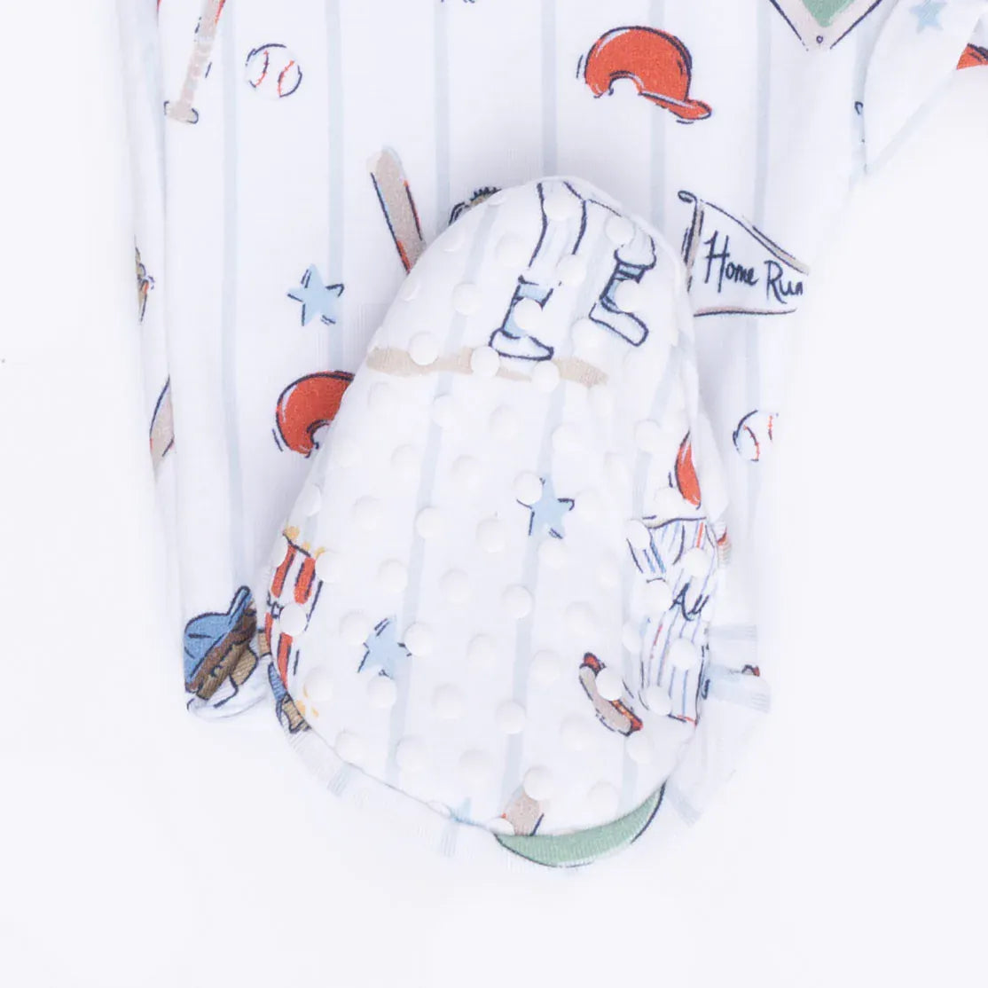 Home Run Baseball - 2 Way Zipper Footie Angel Dear Lil Tulips