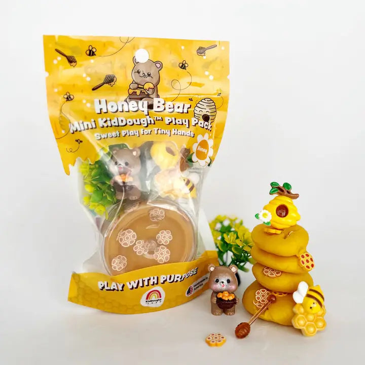Honey Bear Mini Play Pack - 2 oz. Earth Grown KidDoughs Lil Tulips