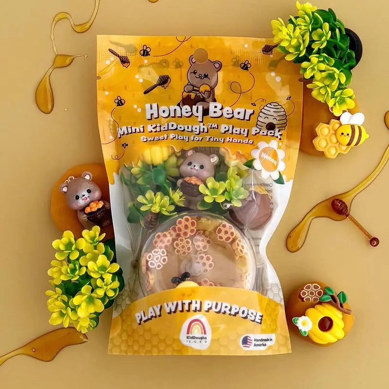 Honey Bear Mini Play Pack - 2 oz. Earth Grown KidDoughs Lil Tulips