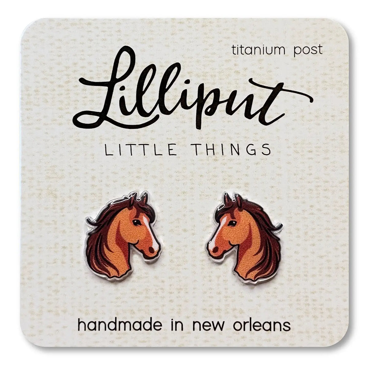 Horse Earrings Lilliput Little Things Lil Tulips