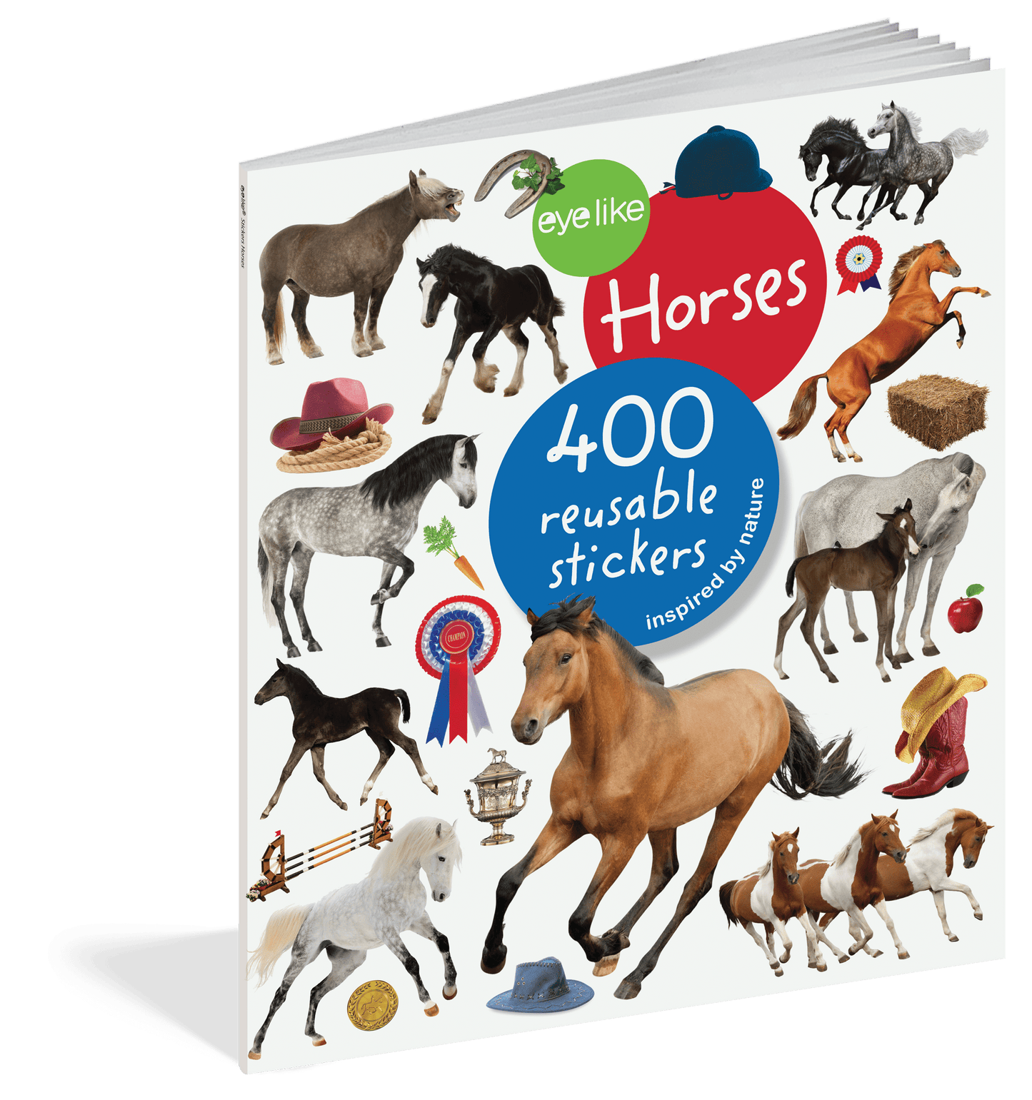 Horses Eyelike Reusable Stickers Workman Publishing Lil Tulips