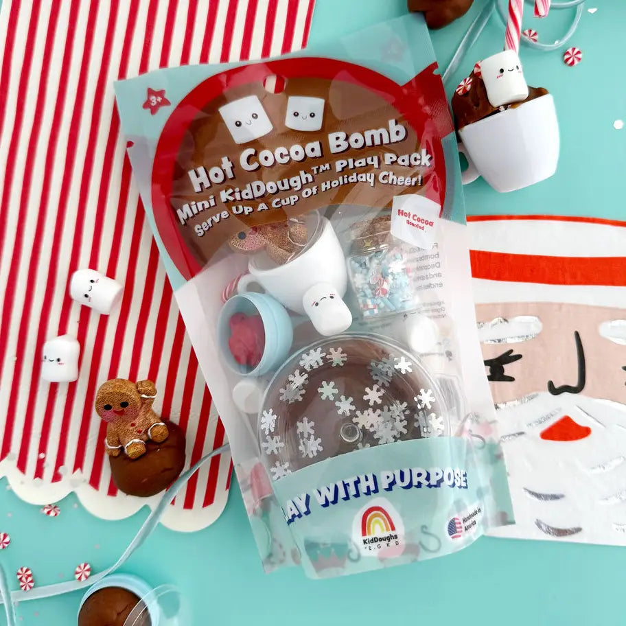 Hot Cocoa Bomb Mini Kiddough Play Pack - 2oz Earth Grown KidDoughs Lil Tulips