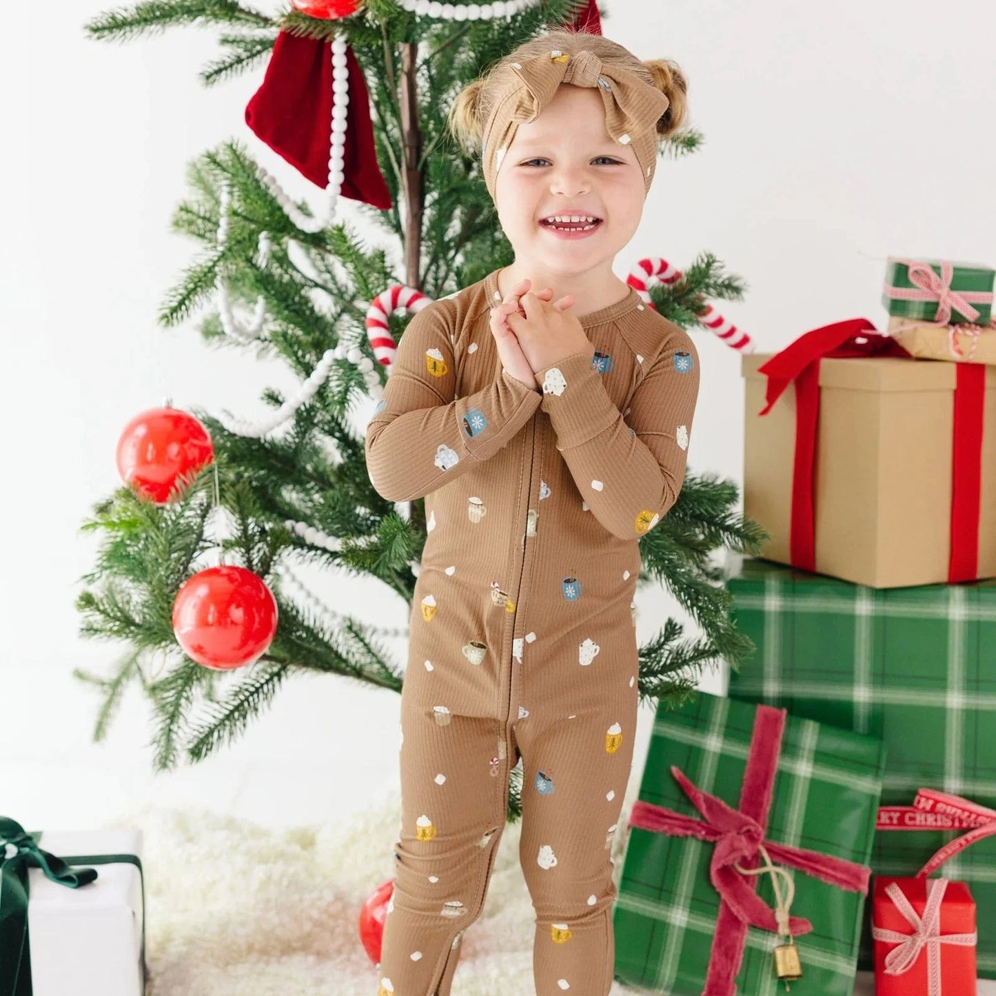 Hot Cocoa Small Ribbed Zip Romper Brave Little Ones Lil Tulips