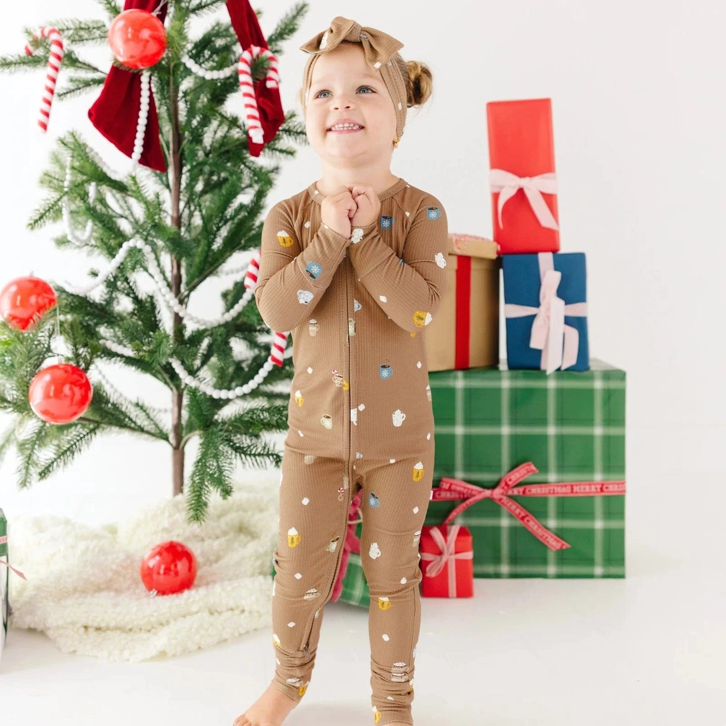 Hot Cocoa Small Ribbed Zip Romper Brave Little Ones Lil Tulips